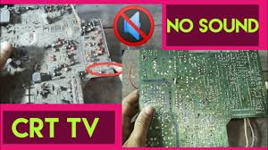 CRT TV No Sound problem repairing guide