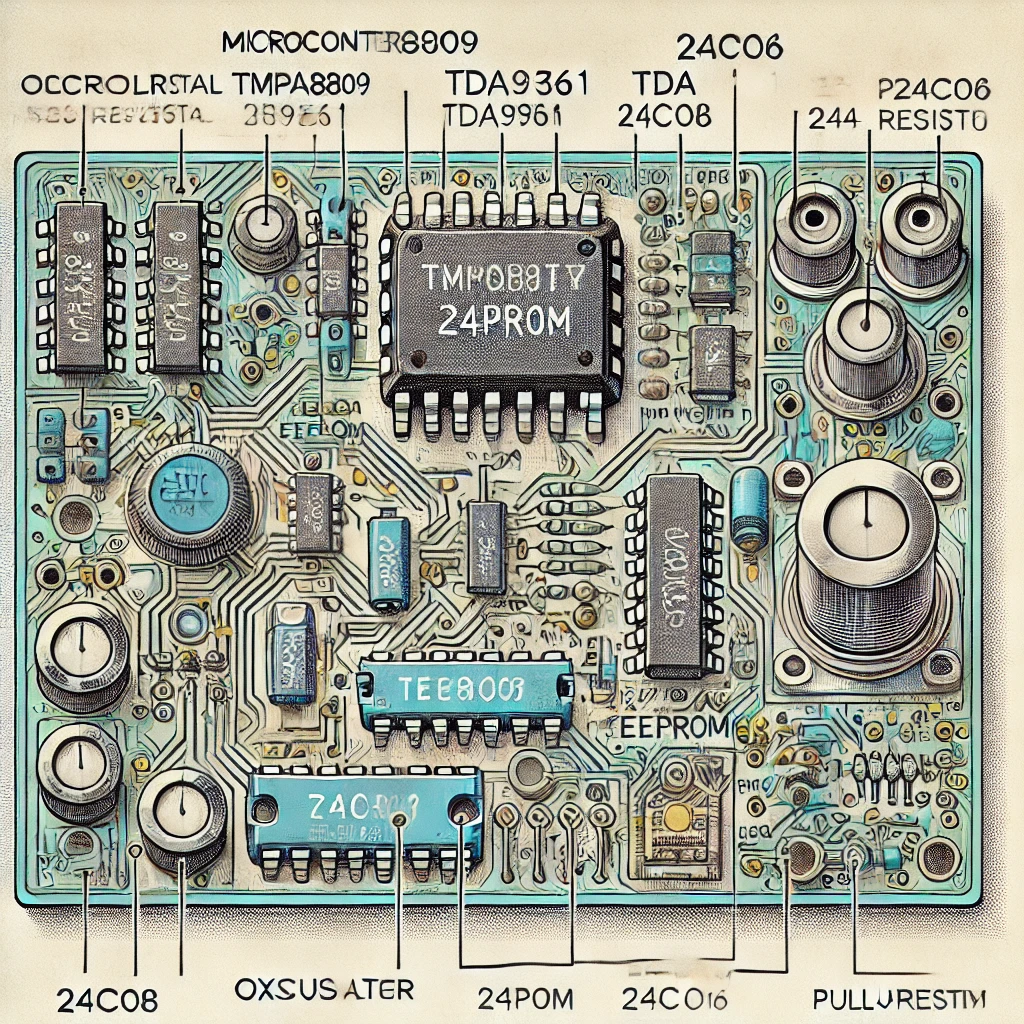 CRT TV Microcontroller and EEPROM Repair