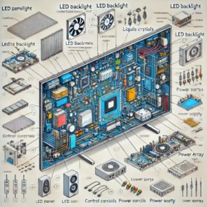 Mobile and LED TV repair training modules in the online electronics course