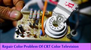 crt tv color issues check this board