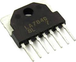 vertical IC on the circuit board